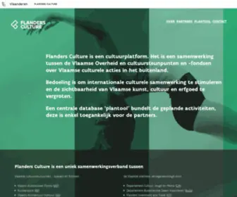 Artsflanders.be(Arts Flanders) Screenshot