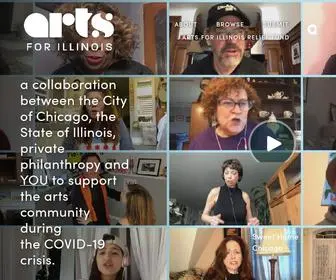 Artsforillinois.org(Arts For Illinois) Screenshot