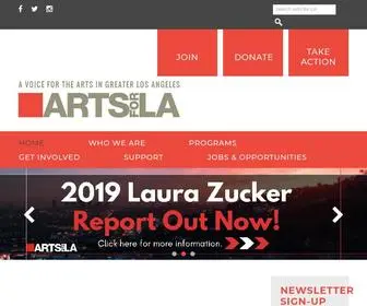 Artsforla.org(Arts For LA) Screenshot