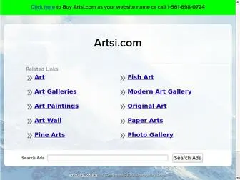 Artsi.com(The Leading Fashion Site on the Net) Screenshot