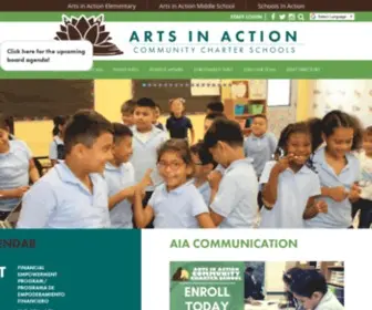Artsinactioncharter.org(Arts In Action Community Charter Schools serves TK) Screenshot