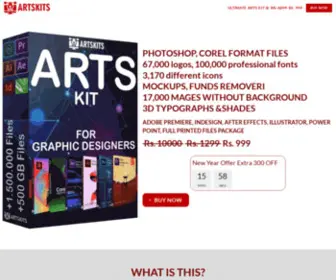 Artskits.in(ART KIT WITH OVER 500GB OF EDITABLE FILES AND MAKE PROFESSIONAL ARTS IN LESS THAN 5 MINUTES USING PHOTOSHOP) Screenshot