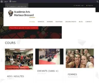 Artsmartiauxbrossard.com(Arts Martiaux Brossard) Screenshot