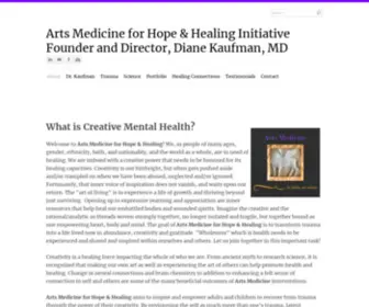 Artsmedicineforhopeandhealing.com(Arts Medicine for Hope & Healing Initiative Founder and Director) Screenshot