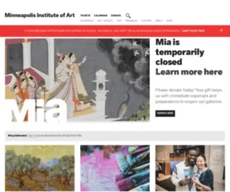 Artsmia.org(Minneapolis Institute of Art) Screenshot