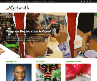 Artsmith.org(Because all children should have access to the arts) Screenshot