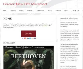 Artsmove.net(Houston New Arts Movement) Screenshot