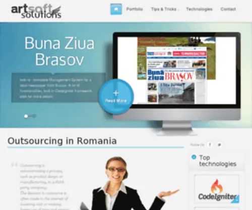 Artsoftsolutions.ro(ART Soft Solutions Romania) Screenshot