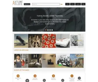 Artsome.co(Modern and Contemporary Art from the Indian Subcontinent) Screenshot