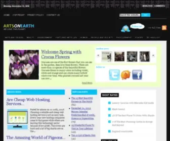 Artsonearth.com(Everything Life and Travel) Screenshot