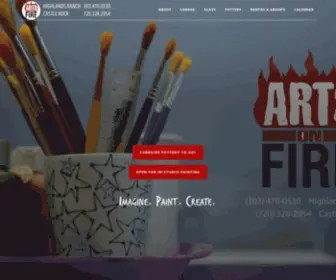 Artsonfirestudio.com(Arts On Fire Pottery Painting) Screenshot