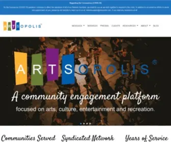 Artsopolisnetwork.com(Artsopolis Network) Screenshot