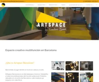Artspacebarcelona.com(Espacio creativo multifunción en Barcelona) Screenshot