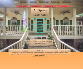 Artspears-Estatesales.com(Hoover, AL Sale) Screenshot