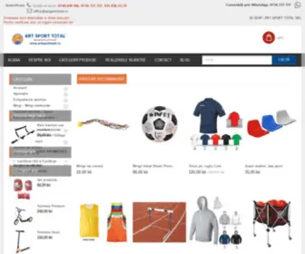 Artsporttotal.ro(Magazin online accesorii si echipamente sportive) Screenshot