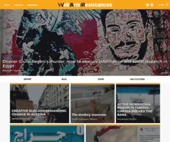 Artsresistances.net(Plate-forme de reportages numériques en Europe et Méditerranée) Screenshot