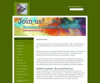 Artsrolla.org(Arts Rolla) Screenshot