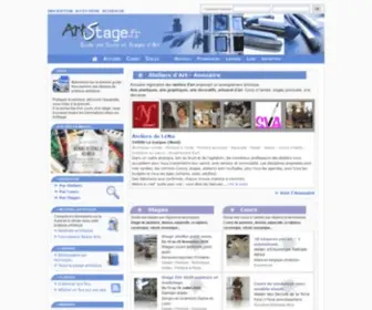Artstage.fr(Guide des cours et stages de peinture) Screenshot