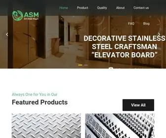 Artsteelmagi.com(Decorative Stainless Steel Sheet Manufacturer) Screenshot