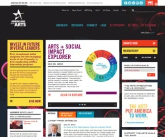 Artsusa.org(Americans for the Arts) Screenshot