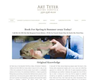 Artteter.com(Northern California Fly Fishing Guide) Screenshot