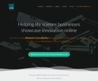 Arttia.co.uk(Life Science Web Design) Screenshot