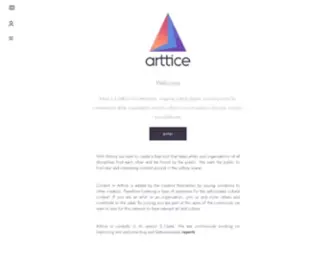 Arttice.com(A platform of art and culture scene) Screenshot