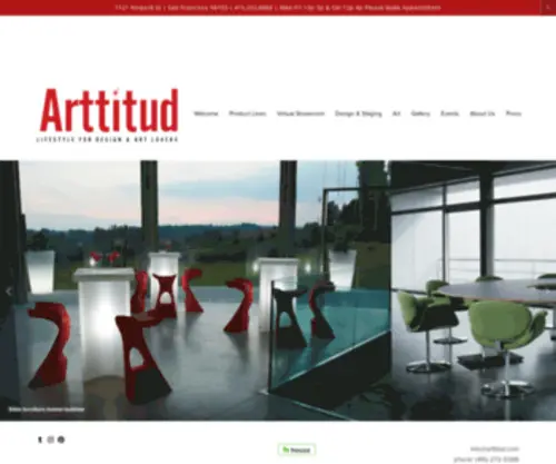 Arttitud.com(Contemporary furniture San Francisco) Screenshot