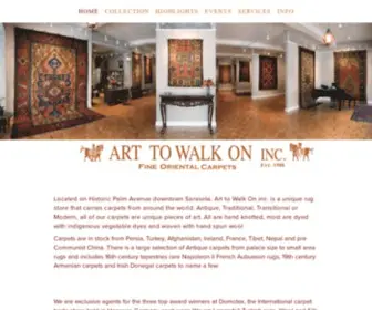 Arttowalkon.com(Art To Walk On) Screenshot