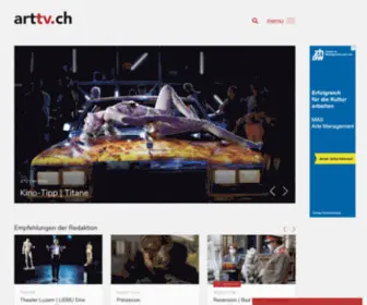 ARTTV.ch(Das kulturfernsehen im netz) Screenshot