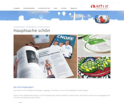 Artur.eu(Werbeagentur und Internetagentur in Erlangen) Screenshot
