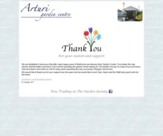 Arturi.co.uk(Arturi Garden Centre New Page 1) Screenshot