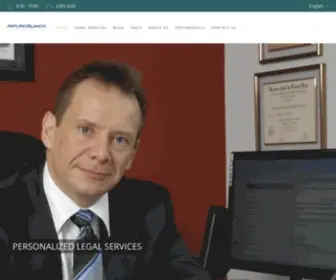 Arturoblancolaw.com(Attorney at law and notary public) Screenshot