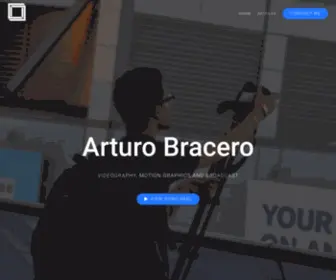 Arturobracero.com(Videography, motion graphics and broadcast) Screenshot