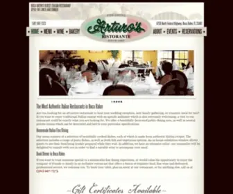 Arturosrestaurant.com(Arturo's Ristorante) Screenshot