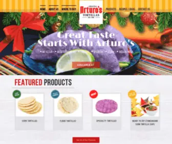 Arturostortillas.com(Arturo's Tortillas) Screenshot