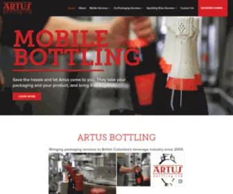 Artusbottling.com(Artus Bottling) Screenshot