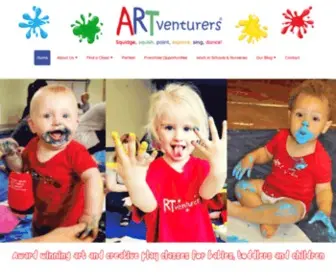 Artventurers.co.uk(Colourful, messy baby and children's art classes) Screenshot