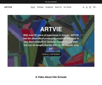 Artvie.com(Buy Fine Art Online) Screenshot