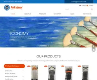 Artview.com(Professional & Leading Artist Brush Manufacturer from China) Screenshot