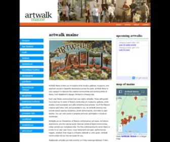 Artwalkmaine.org(ArtWalk Maine) Screenshot