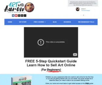 Artwithaaron.com(How to Make Money with Art) Screenshot