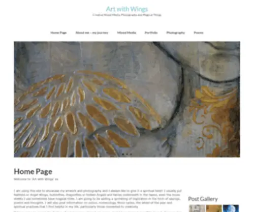 Artwithwings.co.uk(Just another WordPress site) Screenshot