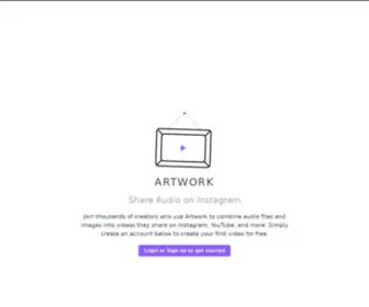 Artwork.fm(Create Videos from Audio and Images) Screenshot