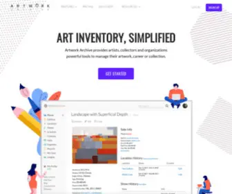 Artworkarchive.com(Art Inventory Software) Screenshot