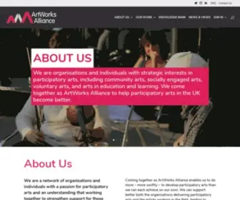 Artworksalliance.org.uk(Artwork Alliance) Screenshot