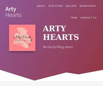 Artyhearts.in(Front Page) Screenshot