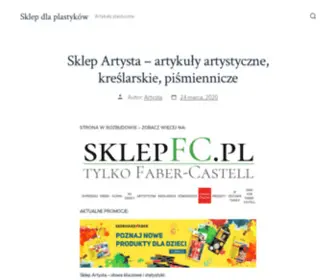 Artysta.sklep.pl(Sklep dla plastyków) Screenshot