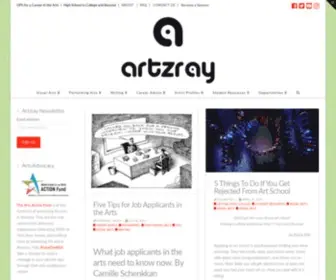 Artzray.com(GPS for a Career in the Arts) Screenshot