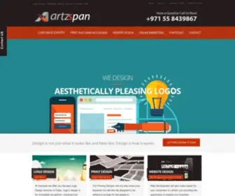 Artzspan.com(Logo Branding Services & Web Design Company in Dubai UAE) Screenshot